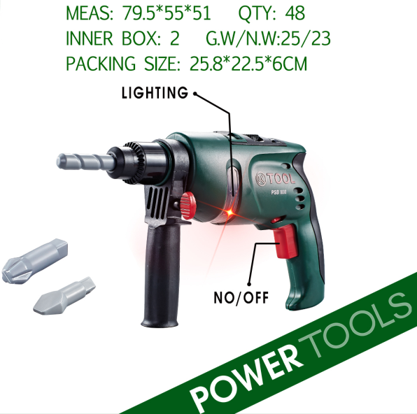 Tool set with light (not included 2*AA)