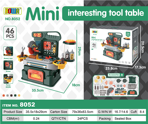 46 PCS Mini tool table